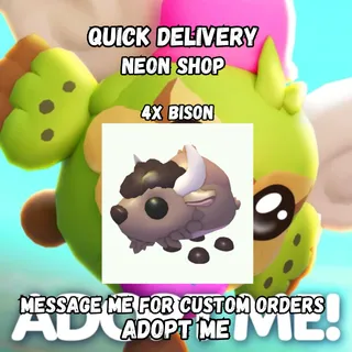 4x Bison | Adopt Me!