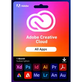 Adobe Creative Cloud - 1 month Key