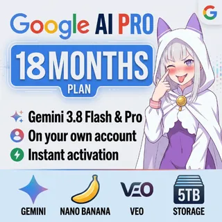[Auto 24/7] BEST AI | Gemini AI Pro 18 months, 5 TB, Gemini 3.8 Flash, veo3.1, Nano Banana