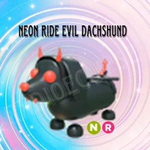 Neon Ride Evil Dachshund