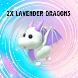 2x Lavender Dragons