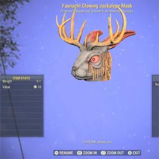 FASNACHT Glowing  Jackalope mask 2025 