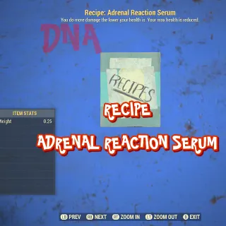 100 Recipe : Adrenal Reaction Serum