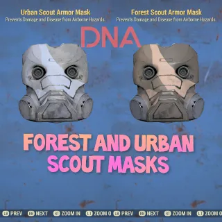 Forest and Urban Scout Masks