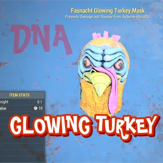 GLOWING TURKEY MASK