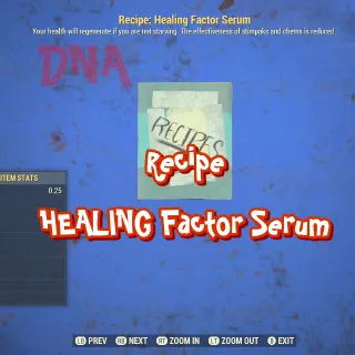 100 Recipe Healing Factor Serum
