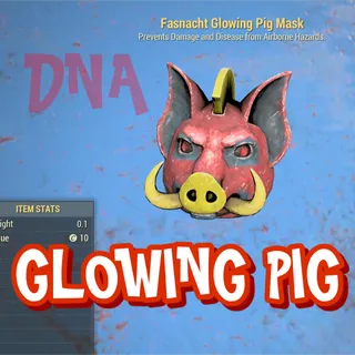 GLOWING PIG MASK Fasnacht