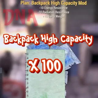 100X Backpack High Capacity Mod