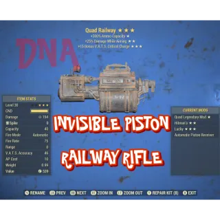 Invisible Piston Rail