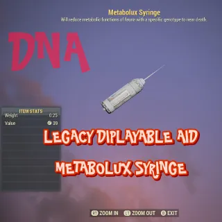 Metabolux Syringe Rare legacy 