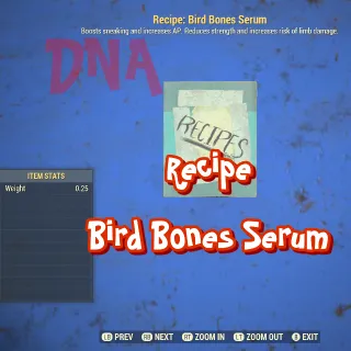 100 Recipe: Bird Bones Serum