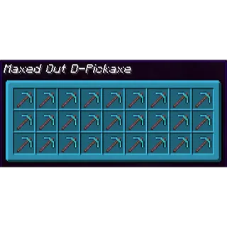 1 Shulker max diamond pickaxe