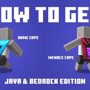 Combo 2 Capas Minecraft: Home Cape + Menace Cape (Código Global)
