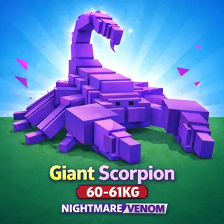 🦂60-61KG GIANT SCORPION 🦂🔥 INSTANT DELIVERY 🔥 ⚡VENOM/NIGHTMARE MUTATION ⚡