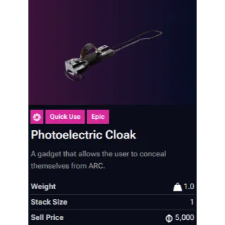 Photoeletric Cloak