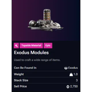 Exodus Modules x3
