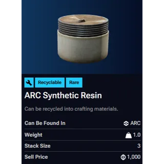 10x Arc Synthetic Resin - Arc Raiders