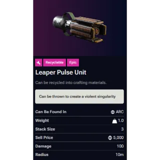 Leaper Pulse Unit x6 - Arc Raiders