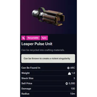 3x Leaper Pulse Unit - Arc Raiders