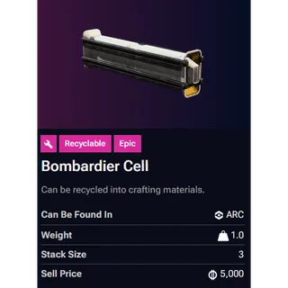 4x Bombardier Cell - Arc Raiders