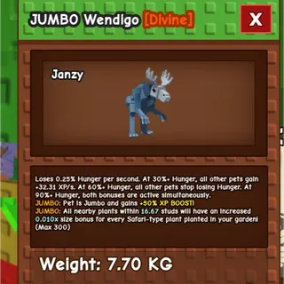 Jumbo Wendigo