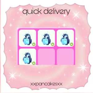 neon frozen penguin x4