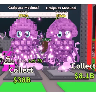 2x graipuss medussi┃Steal a brainrot