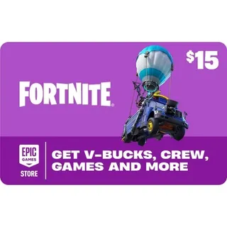 $15.00 Fortnite/Epic Games Gift Card