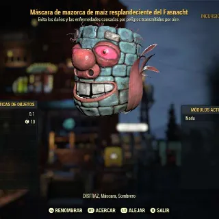 Glowing Corn Cob Mask