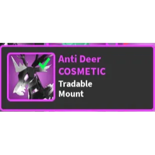 Anti deer mount
