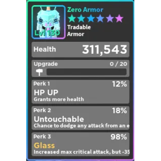 world zero armor