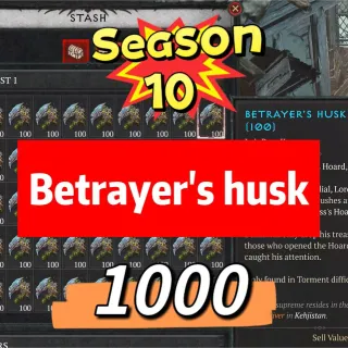 S10-Betrayer's husk X1000 Deliver immediately (seasonal)