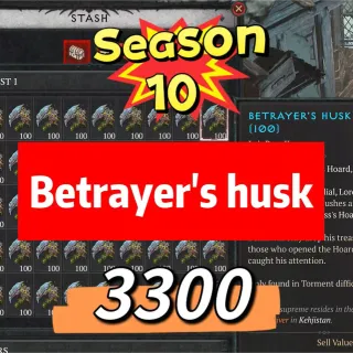 S10-Betrayer's husk X3300 Deliver immediately (seasonal)