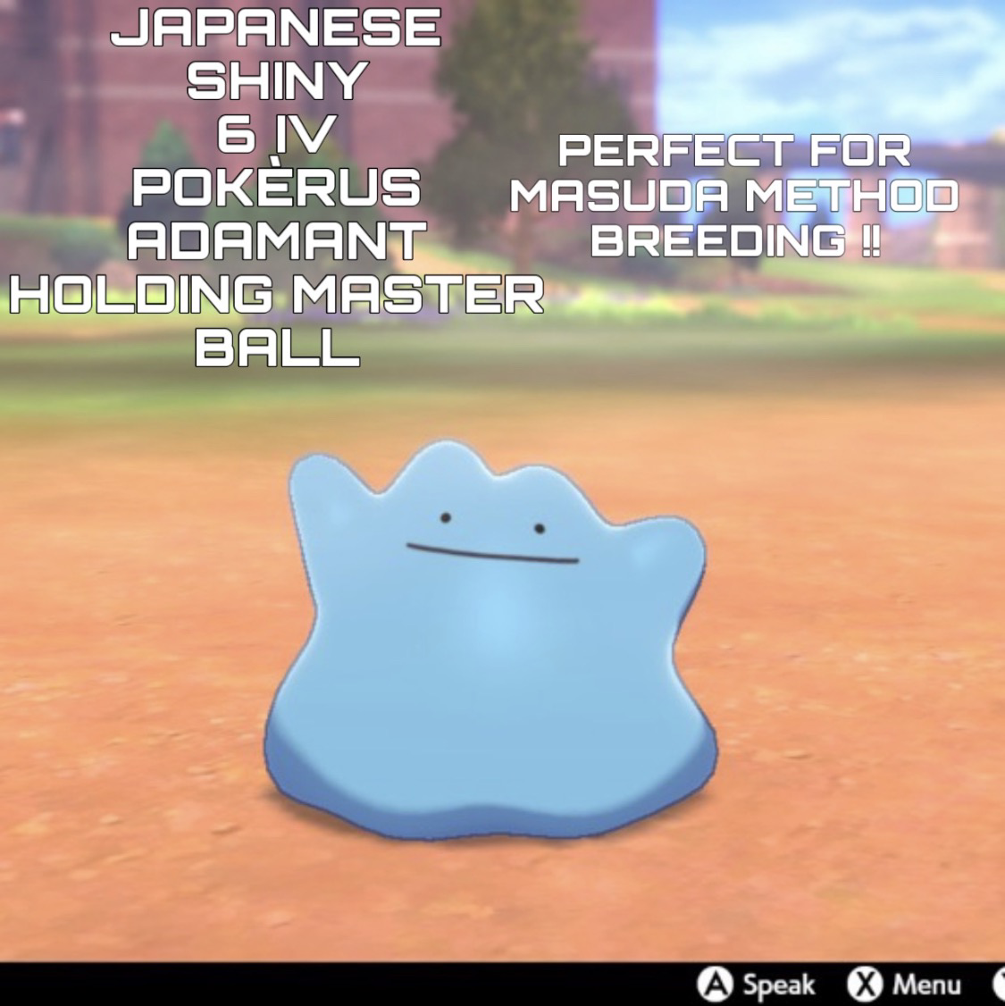 DITTO SHINY 6IV Japanese Masuda Method JPN // Pokemon 