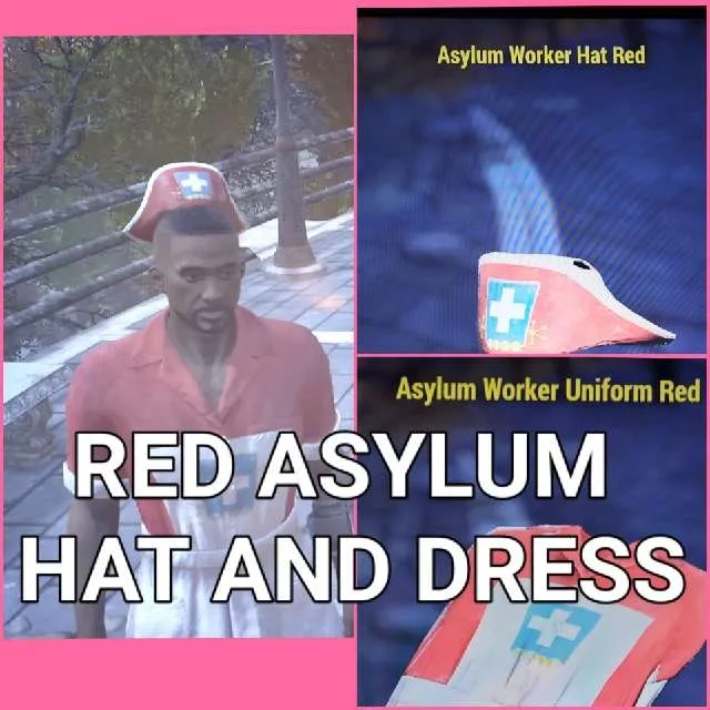 Red Asylum Dress - Fallout 76 Game Items - Gameflip