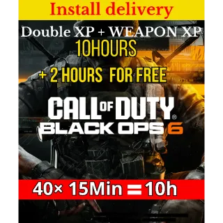 Call of Duty: Black Ops 6 - 10 Hours Dual 2XP + Double Weapon XP + 2 Hours for free 