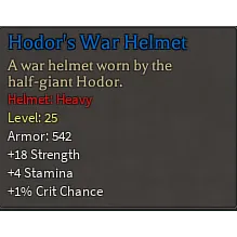 Hodor's War Helmet | Rune Slayer