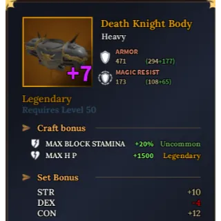 Death Knight Body 1500 Max HP | Devas of Creation