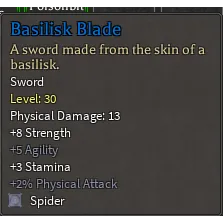 Basilisk Blade Spider | Rune Slayer