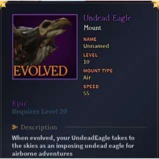 Undead Eagle Flying Mount Evolved | Devas of Creation