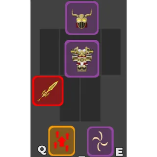 Dungeon Quest Reborn Full Purple Valhalla Warrior Set + Hofund Ultimate and EIR