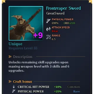 Frostreaper Sword| Devas of Creation