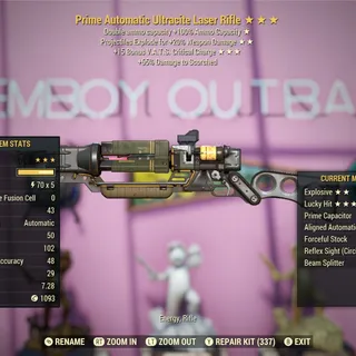 DE15 Ultracite Laser Rifle