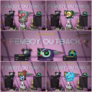 All 4 New Glowing Fash Masks