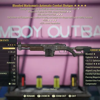 BE35 Polished Combat Shotgun