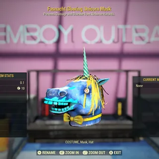 Glowing Unicorn Mask