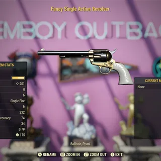 Unrolled Legacy Fancy Single Action Revolver