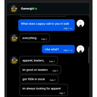 "i dont sell dupes"