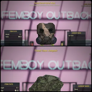 Forest Scout Mask & Forest Camo Jumpsuit