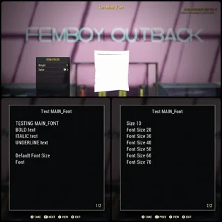 Test MAIN_Font